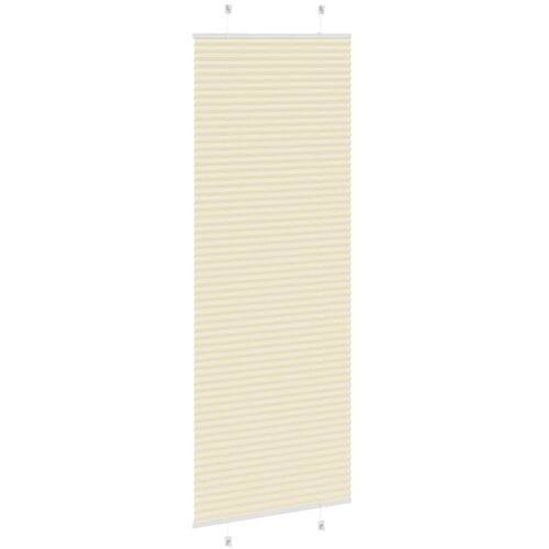  Plisirana zavjesa krem boje 75x200 cm &amp;Scaron;irina tkanine 74,4 cm Poliester Slike