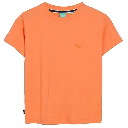 Superdry Majice s kratkimi rokavi T-shirt Essential Logo 90's Oranžna Cene