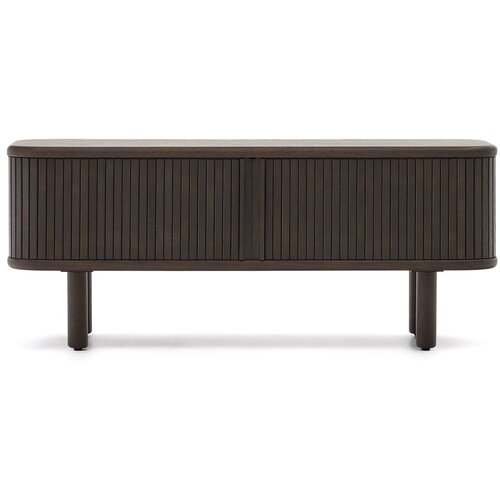 Kave Home Tamno smeđa TV komoda u dekoru jasena 120x50 cm Mailen &ndash; Cijene
