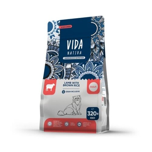 Craftia VIDA NATIVA Suha hrana za odrasle mačke od jagnjetine sa integralnim pirinčem, 320 g Slike