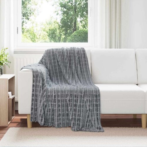  Odeja Temno siva 150 x 130 cm Flis, (5000288324) Cene