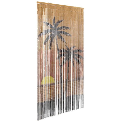  Zavjesa za vrata protiv insekata Otisak palme 100x220 cm bambus Slike