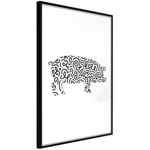  Poster - Curly Pig 20x30 Slike
