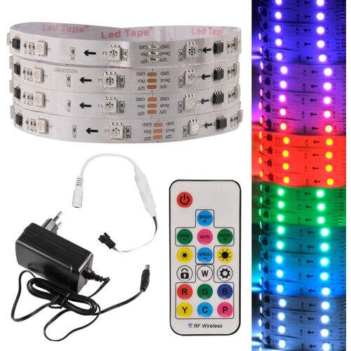  LED RGB prigu&amp;scaron;iva traka MAGIC 2 m LED/12W/230V + daljinski upravljač Slike