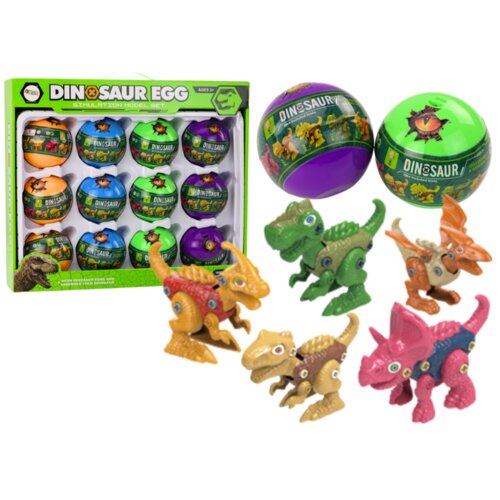  &amp;Scaron;areni set od 12 komada jaja za motanje dinosaura Slike