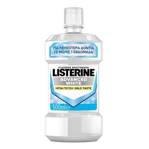 Listerine Tečnost za ispiranje usta Adv White Mild, 500ml Cene