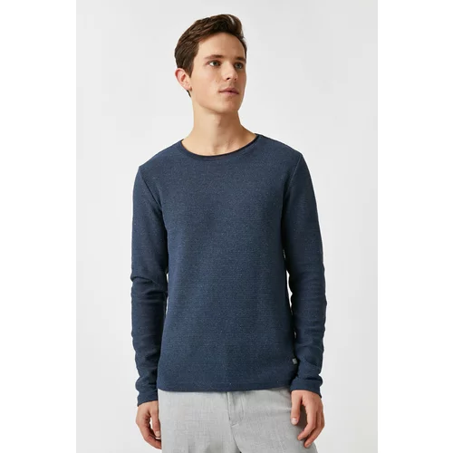 Koton Men's Navy Blue Sweater