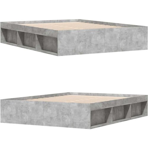  Za krevet siva boja betona 160x200 cm Slike