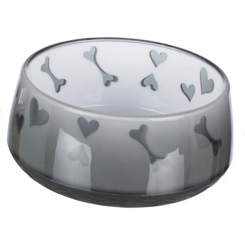 Trixie Posuda za pse kosti i srca 15cm crna Cene