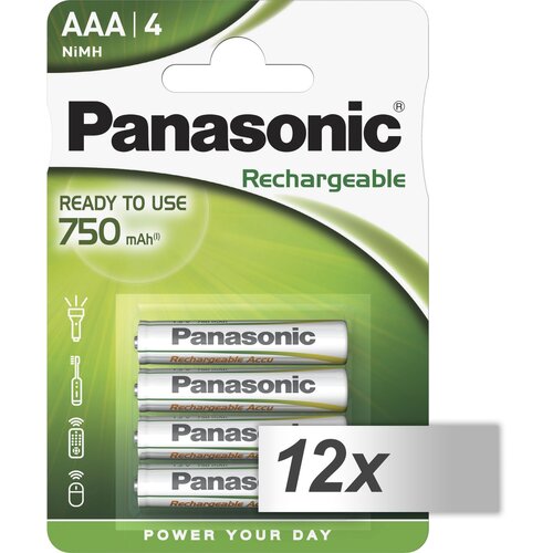 Panasonic 12x4 Accu NiMH Micro AAA 750 mAh Rechargeable Evolta Cijene