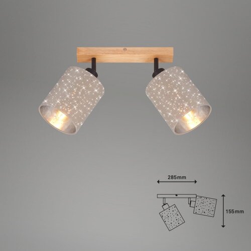 BRILONER 2078-021 - Reflektorsko svetlo SPOTLIGHT 2xE27/25W/230V bež Slike
