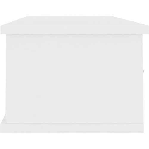  Zidna polica s ladicama bijela 88x26x18,5 cm konstruirano drvo Slike