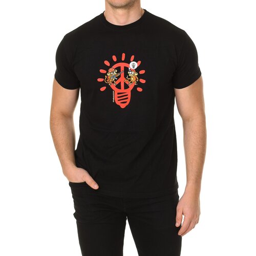 Kukuxumusu Majice s kratkimi rokavi PEACE-BULB-BLACK Črna Cene