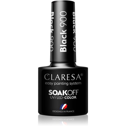 Claresa SoakOff UV/LED Color Black gel lak za nohte odtenek 900 5 g Cene