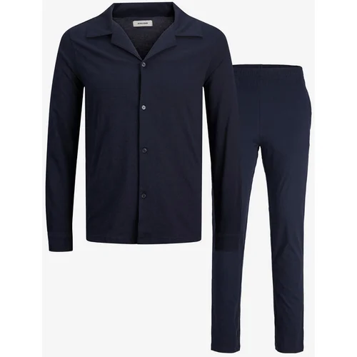 Jack & Jones Solid Pižama Modra