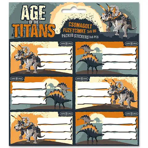 Ars Una age of the titans dinosaur naljepnica s uzorkom 3x6 kom Cijene