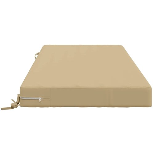  Jastuk za sjedalo SOEST 100% poliester Bež 120 x 60 x 10 cm - Bež 120 x 60 x 10 cm Poliester Slike