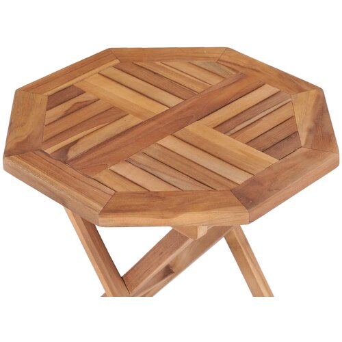  Sklopivi vrtni stol od masivne tikovine 45 x 45 x 45 cm Slike