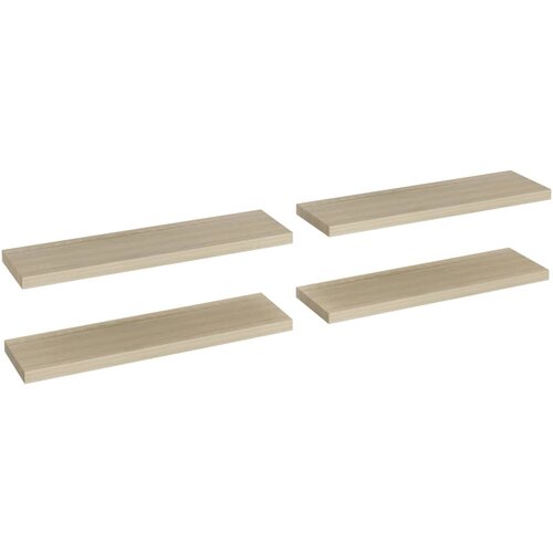 Maison Chic 4 kosi Stenske Police - Viseče police barva hrasta 90x23,5x3,8 cm MDF, (21794186) Slike