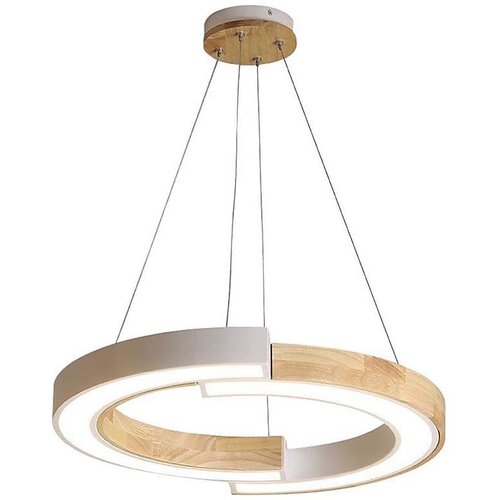  LED luster na sajli LED/32W/230V 3000K, bela/drvo Cene