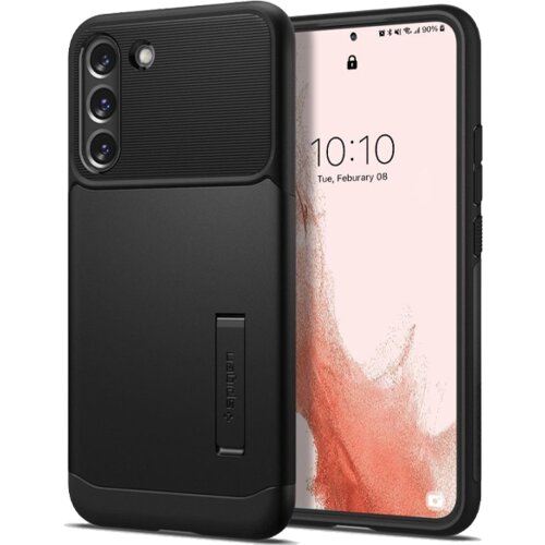  Spigen Slim Armor Samsung Galaxy S22 5G Black Cene