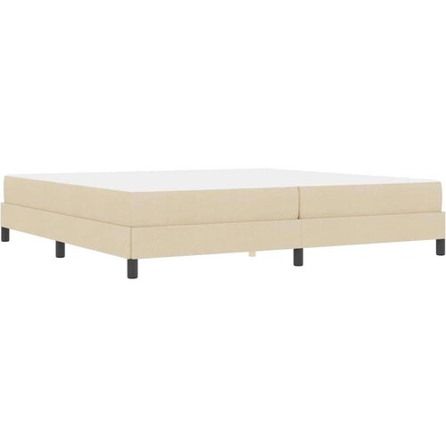  Krevet s opruga kutije Ostalo Krema 200 x 200 cm tkanina Slike
