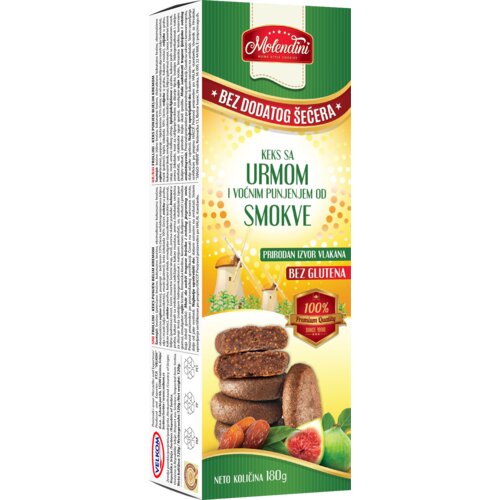 Molendini keks sa urmom punjen smokvom, 180g Slike