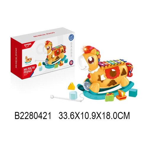  Muzički  ksilofon konjic sa umetaljkom 042102K-60 Cene