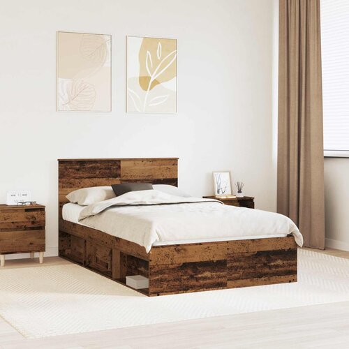 Krevetna konstrukcija Staro drvo 120 x 190 cm Konstruirano drvo Slike