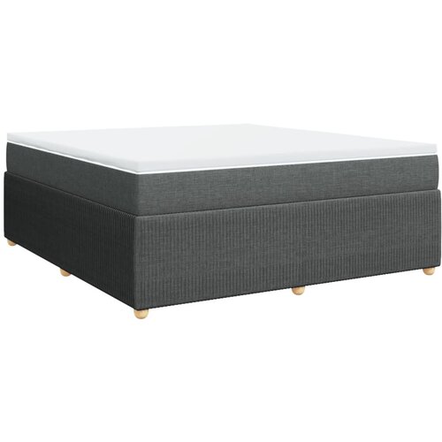 vidaXL Box spring postelja z vzmetnico temno siva 180x200 cm blago, (21307640) Cene