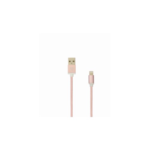 S Box SBOX kabal USB - IPH.7 M/M 1,5M BLISTER Zlatno Roza Slike