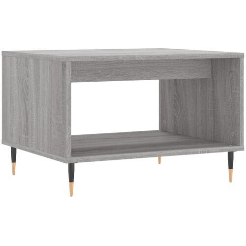 Maison Chic Klubska mizica - kavna mizica - Nizka mizica siva sonoma 60x50x40 cm inženirski les, (21753109) Cene