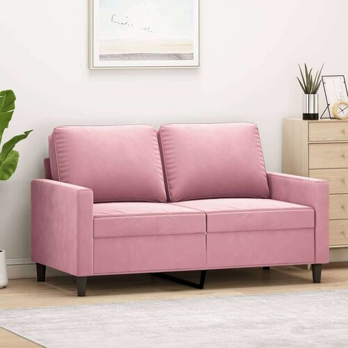  Kavč dvosed roza 120 cm žamet Cene