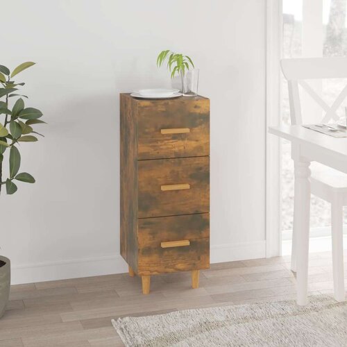  Komoda boja dimljenog hrasta 34 5x34x90 cm konstruirano drvo Cijene
