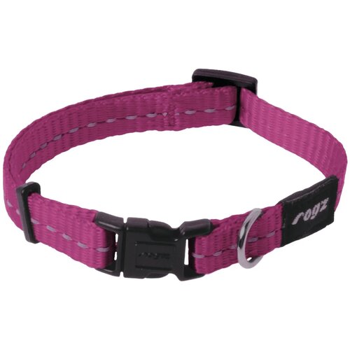 Rogz classic ogrlica za pse sa reflektujućim šavom xs — 16–22 cm roze Cene
