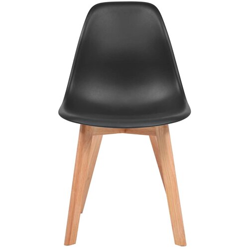 Maison Chic Jedilni stoli - Vzorci stoli 4 kosi črna plastika A688, (22032110) Slike
