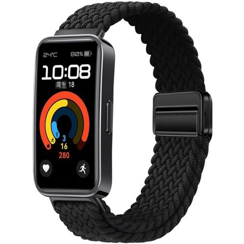 INF združljiv z huawei band 8/9/10 - najlonska pletena magnetna zapestnica black, (5000114061) Cene