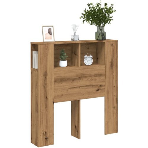 vidaXL Vzglavna omarica artisan les 100x19x104,5 cm inženirski les Cene