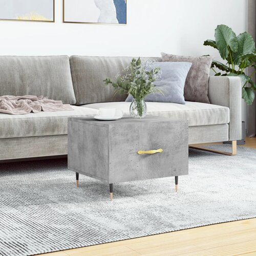 vidaXL Stolić za kavu siva boja betona 50x50x40 cm konstruirano drvo Cijene