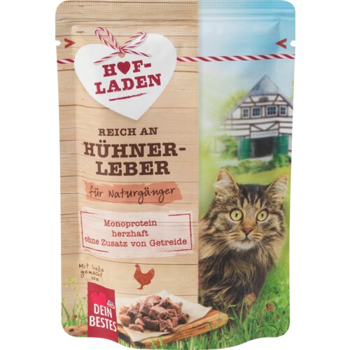 DEIN BESTES Hofladen kompletna hrana za mačke sa pilećom jetrom 85 g Cene