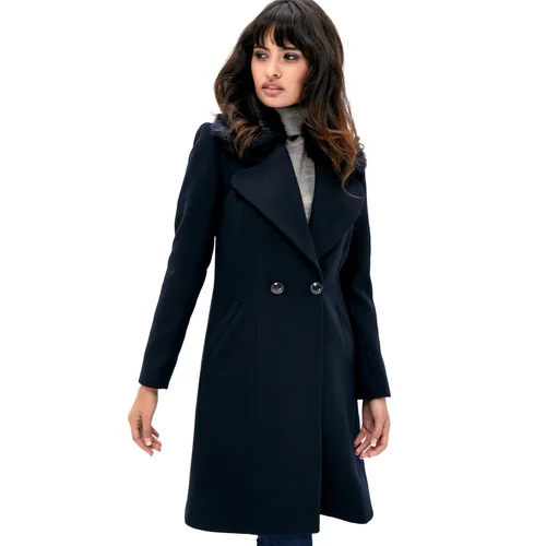 Dewberry Z6643 WOMEN'S COAT-NAVY