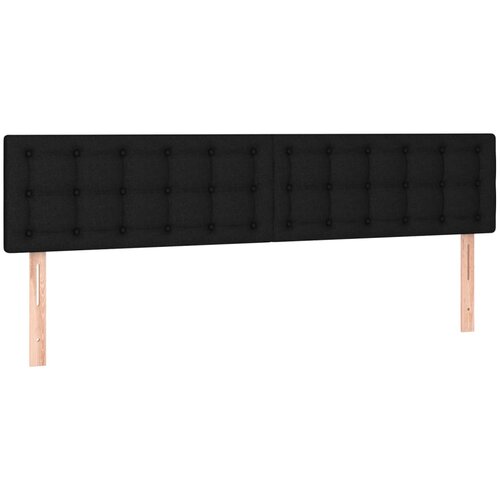 Maison Chic Posteljno vzglavje - Vzglavna omarica 2 kosa črno 80x5x78/88 cm blago, (22077518) Cene