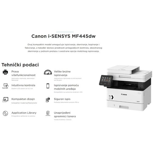 Canon MFP i-SENSYS MF445dw Cijene