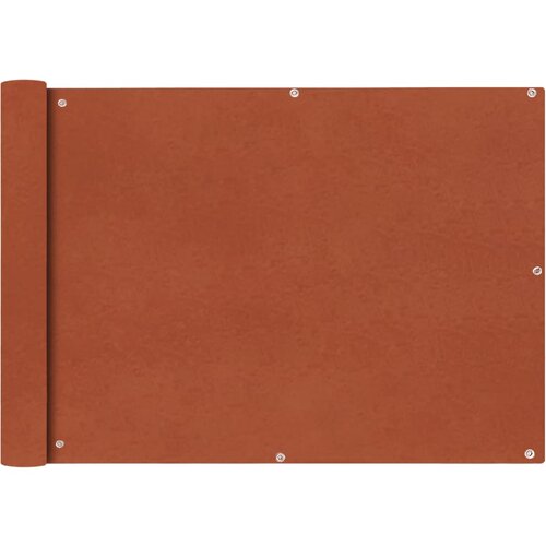 vidaXL Balkonsko Platno Oksford Tekstil 75x600 cm Terakota Cene