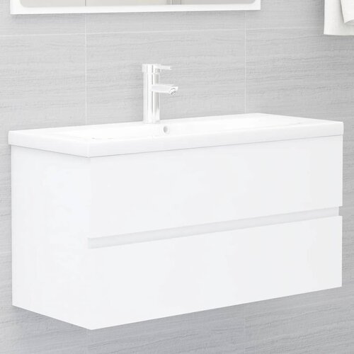vidaXL Ormarić za umivaonik bijeli 90 x 38,5 x 45 cm od iverice Cijene