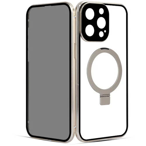 INF Privacy Magnetic Case s stojalom za iPhone Champagne iPhone 13 Pro, (21522544)