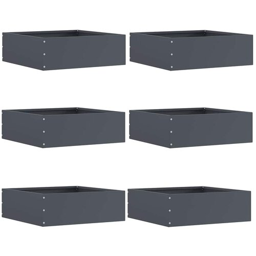  Ograda oko Travnjaka 6 pcs Antracit 40 x 40 x 13 cm Čelik Cene