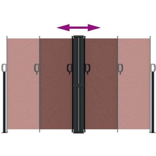  Bočna tenda na uvlačenje smeđa 160 x 1000 cm Slike