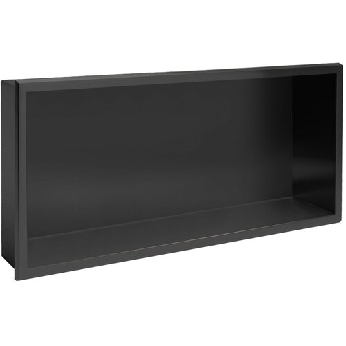 Rea bathroom shelf 30x60 black matt Cene