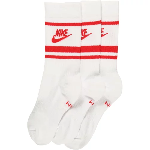 Nike Sportswear Čarape crvena / bijela